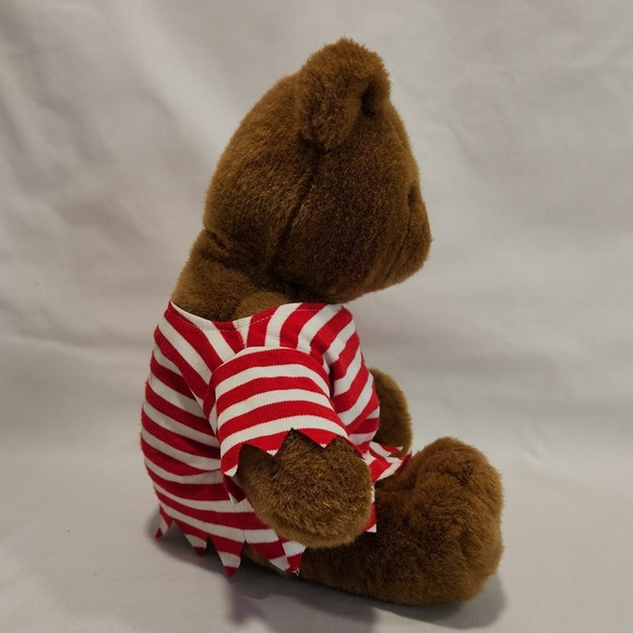 BUILD-A-BEAR Brown Teddy Bear Vintage 1997 Classic Plush Sitting EUC BAB Striped - Picture 4 of 8